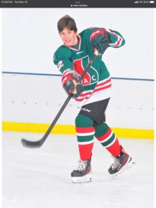 Teen athlete in action