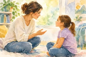 How to Discuss Child Posture Without Shame