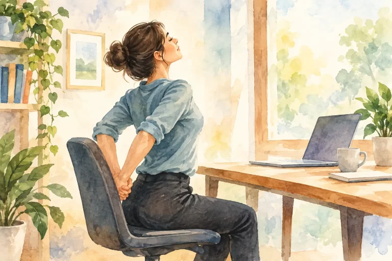 Desk Stretches for Lower Back Comfort at Work